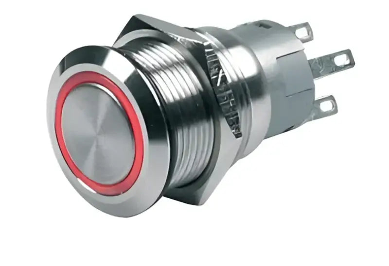 80-511-0001-00 BEP Push But Sw On/Of 12V Red Led - Button Switch