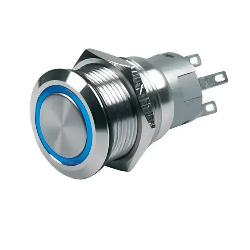 80-511-0003-00 BEP Push But Sw On/Of 12V Blue Led - Button Switch