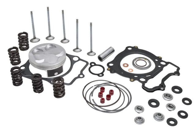 Engine rebuild kit components for a vehicle from the 80-82700 Top End Service Kit Yam