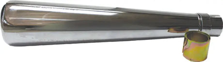 80-84031 17.5" Oval Muffler Chrome W/Reducer Set 