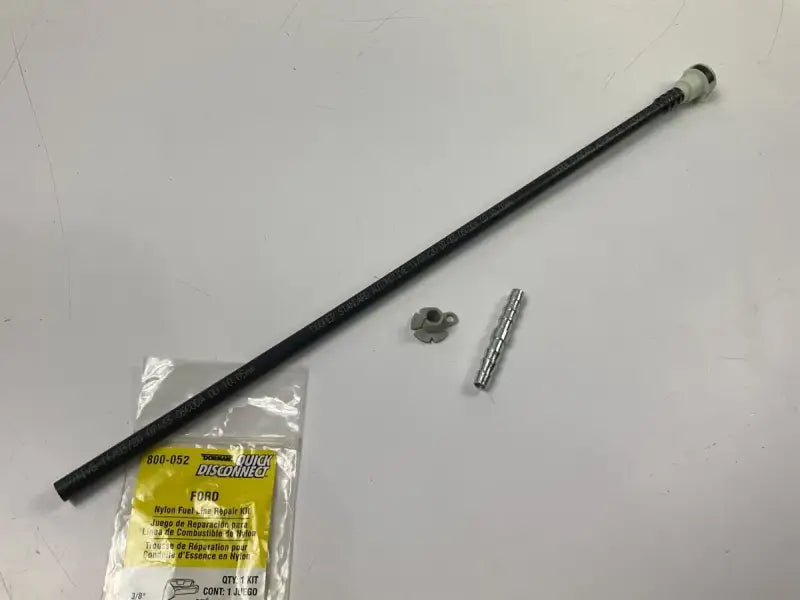 Long dark textured nylon fuel line rod with end cap for Fuel Line Repair Kit