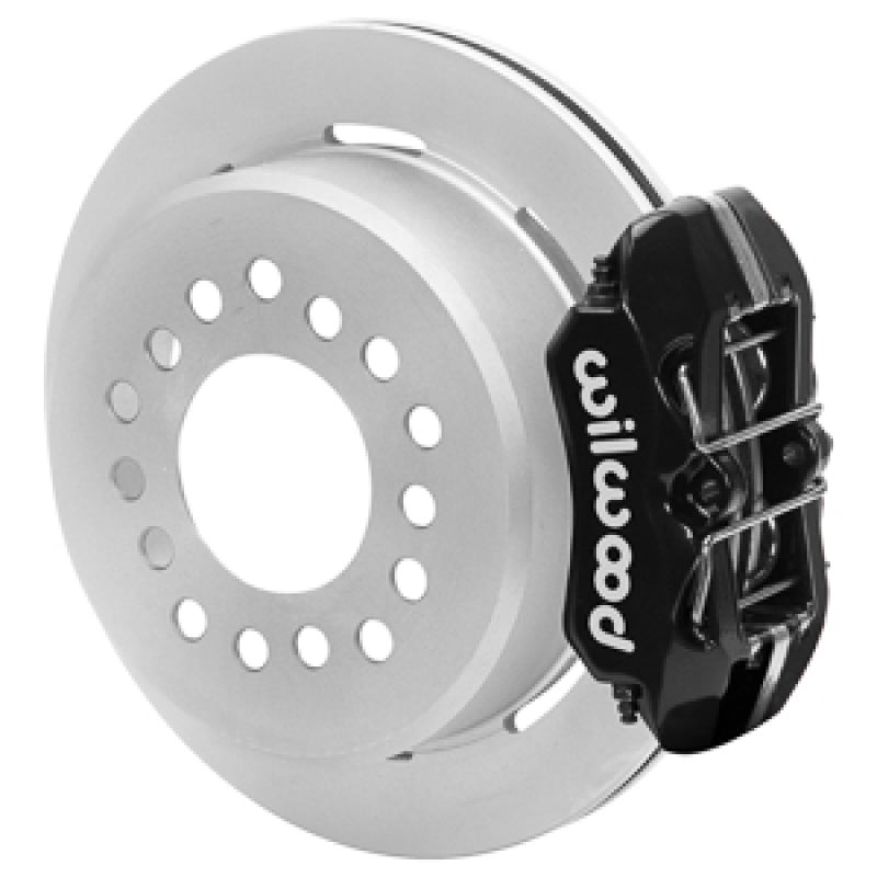 Wilwood 140-17120 Wilwood Chevy Monte Carlo Forged 4 Piston DynaPro Black Caliper HP32 VV Plain Rotor - 11.00x0.81