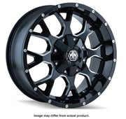 8015-2176M Wheel Group Warrior (8015) Blk/Milled Spokes 20 featuring a sleek black finish with modern milled spokes. Designed for 20-inch wheels, perfect for enhancing the aesthetics and performance of RV, Automotive, Powersports, off-road, marine, exterior, truck accessories, interior, truck bed, and rv parts. Constructed for durability and strength, ideal for various terrains. Wheels & Tires, Wheel and Tire Accessories, Wheels, AVADA - Best Sellers, Tires and Wheels Parts for Powersports.