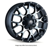 8015-2937B Wheel Group Warrior (8015) Blk/Machined Face 20