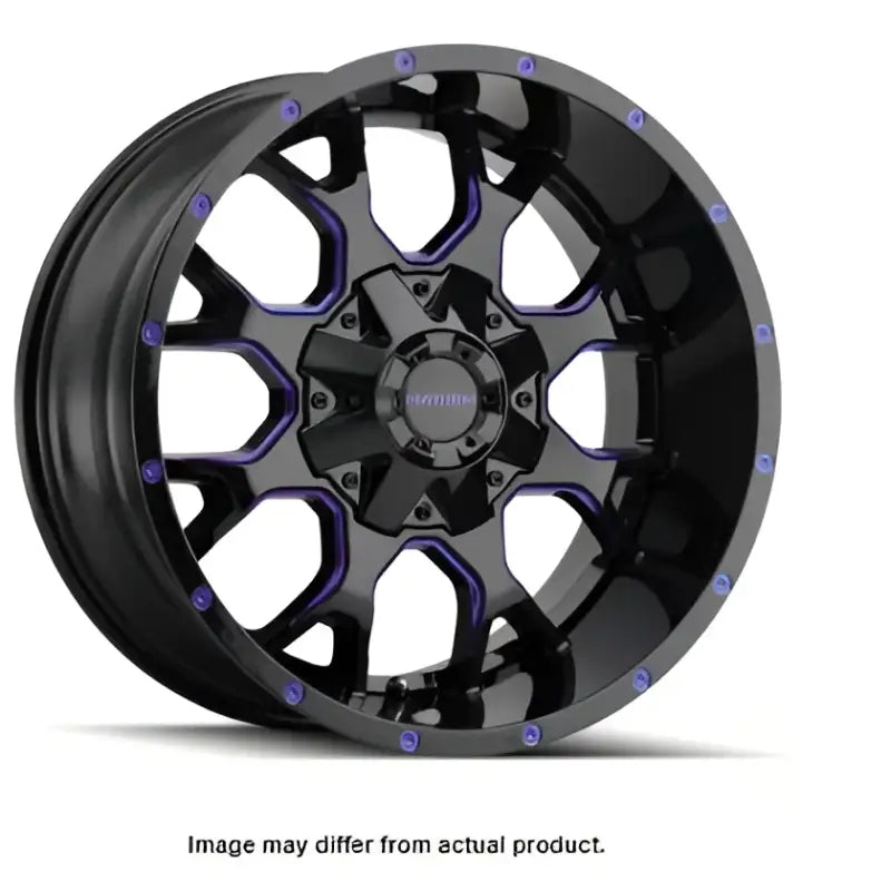 8015-8997BTB18 Wheel Group Mayhem Warrior 8015 Black with Prism B, for RV, Automotive, Powersports, off-road, marine, exterior, truck accessories, interior, truck bed, RV parts, Wheels & Tires, Wheel and Tire Accessories, Wheels, AVADA - Best Sellers, Tires and Wheels Parts for Powersports