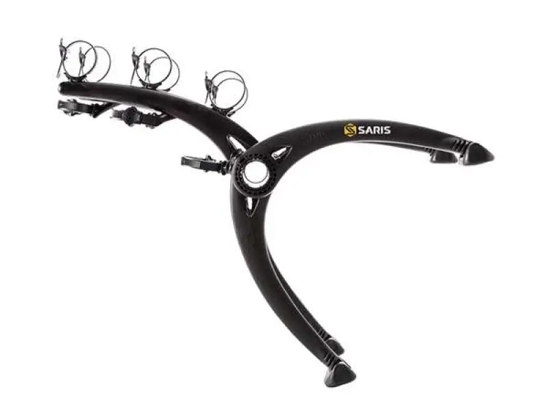 Black Saris bike rack on the 801BL Saris Cyclin Bones for easy bike transport