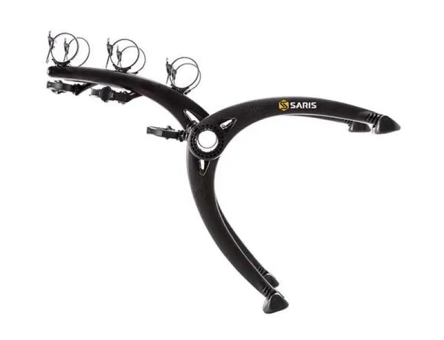 Black Saris bike rack on the 801BL Saris Cyclin Bones for easy bike transport