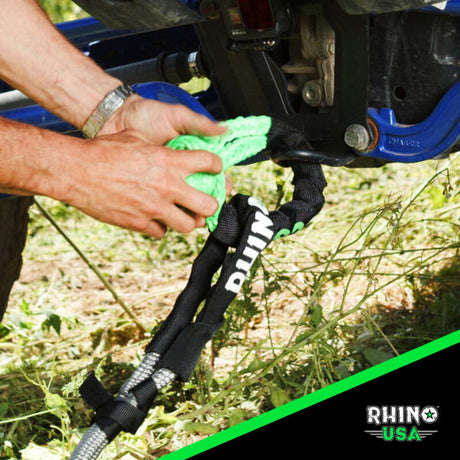 Rhino USA Kinetic Energy Recovery Rope (1In X 30Ft) Green - Rhino USA
