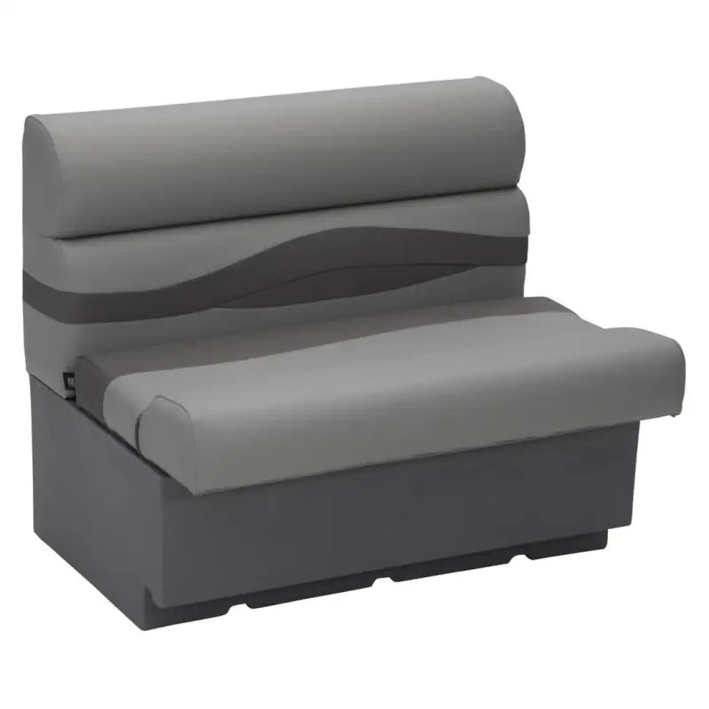 803553 Taylor Made 36' Bench Seat in Charcoal, designed for comfort and durability, perfect for boats or outdoor seating areas.