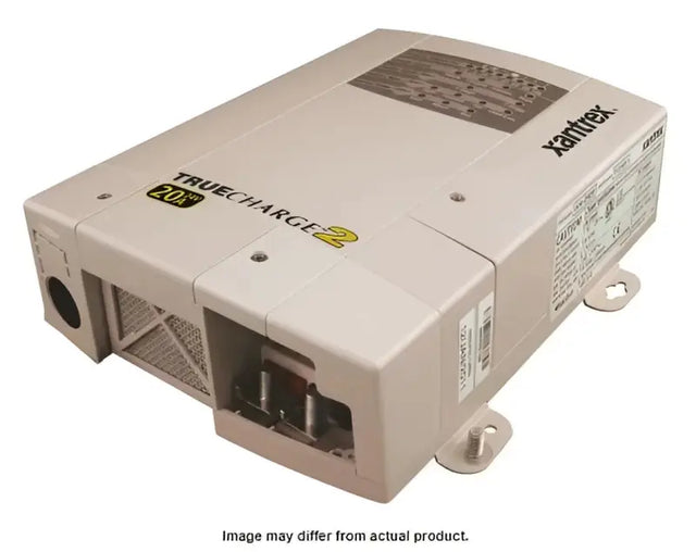 Xantrex Llc Truecharge2 24Vdc 10A Ba battery charger, beige with vented side panel and mounting brackets.