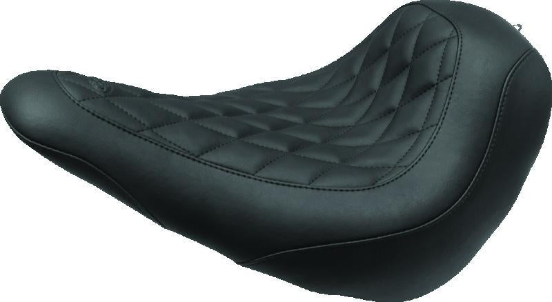 Mustang Motorcycle 79057 Mustang Harley Low Medallion Sissy Bar Pad (12 inch x 9 inch) w/Studs - Black