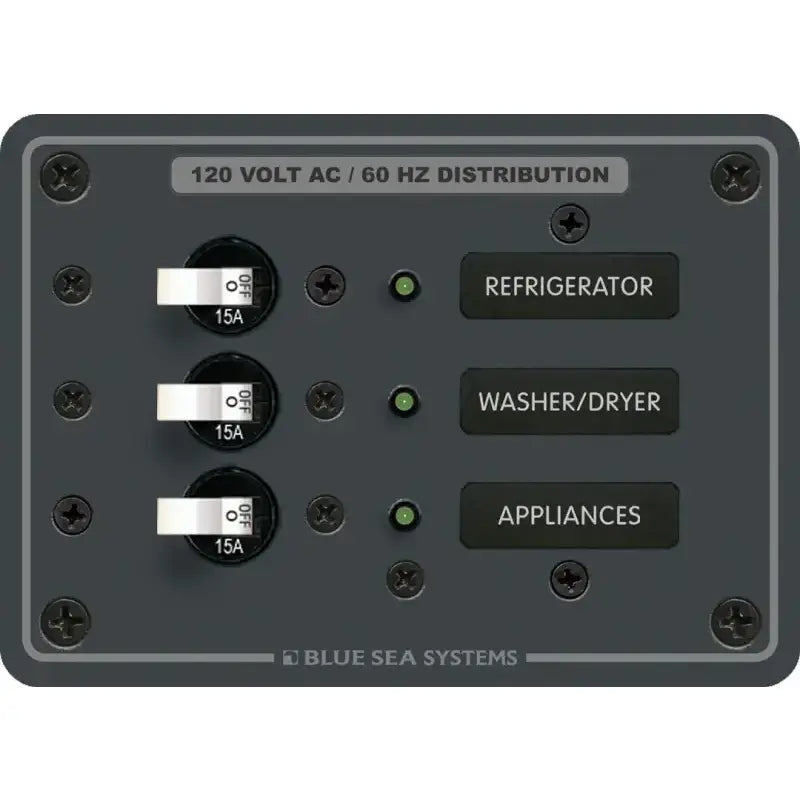 8058-BSS Blue Sea Panel 120Vac 3Pos