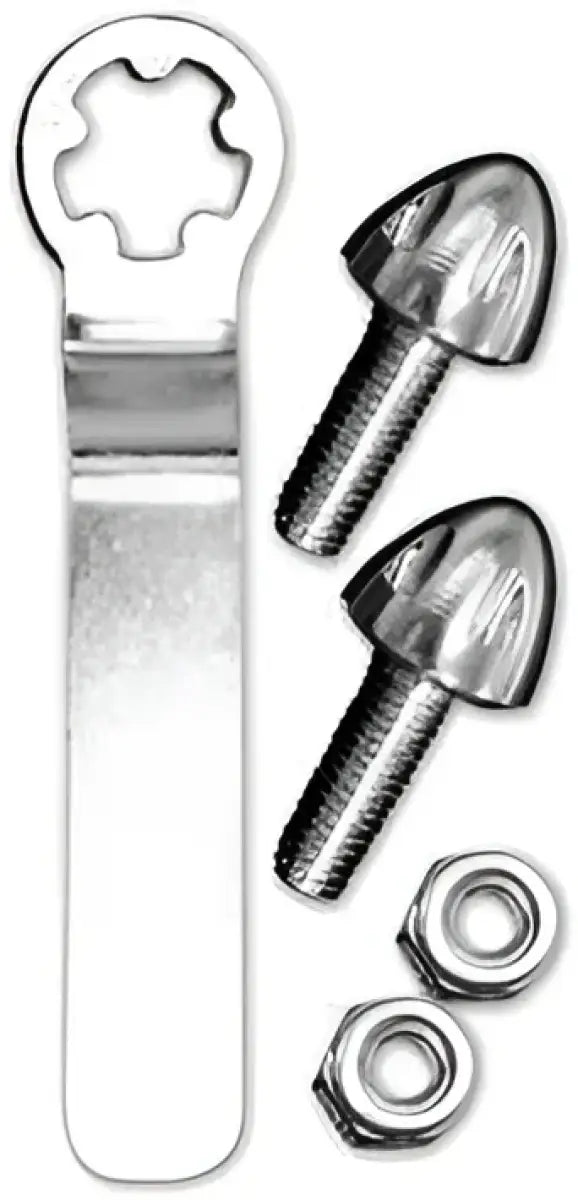 80733 Cruiser License Plate Mounting Hardware Stainless Steel