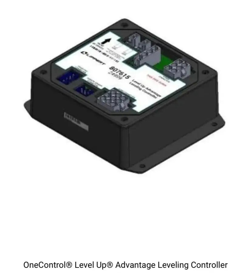 807615 Lippert Comp Onecontrol Level-Up Advantage provides precise control and stability for RV leveling. Advanced design, one-control operation for enhanced safety and comfort. Keywords: RV, Automotive, Powersports, off-road, marine, exterior, truck accessories, interior, truck bed, RV parts. Inside RV, RV Parts Shop, Exterior Parts & Accessories, RV Indoor Accessories, Towing | Trailer | Axles | Brakes | Boat, AVADA - Best Sellers