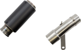 Motorcycle exhaust components hotbodies mgp stinger slip-on matte carbon and stainless steel