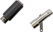 Motorcycle exhaust components hotbodies mgp stinger slip-on matte carbon and stainless steel