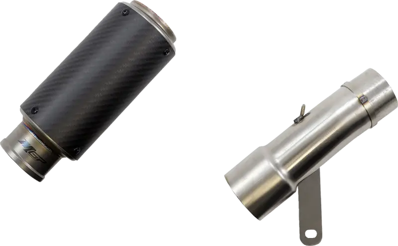 Motorcycle exhaust components hotbodies mgp stinger slip-on matte carbon and stainless steel
