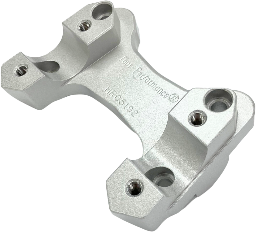 Helibars Risers HR05192 - Silver Handlebar Tour