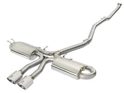 aFe 49-36621-P aFe Takeda 3in 304 SS Cat-Back Exhaust System w/Polished Tips 2017+ Honda Civic Si (4dr) I4 1.5L (t)