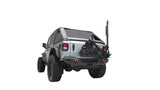 Silver Jeep Wrangler with rear tire carrier for Wrangler JL Gen 3 models