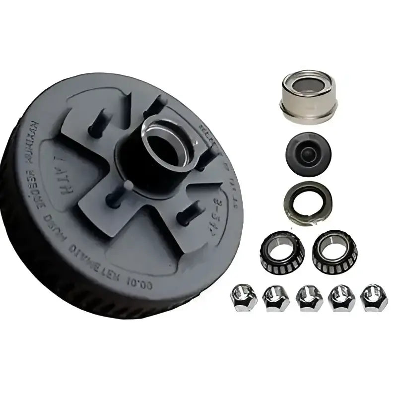 81001 Dexter Marine Hub Drum 10’ W/Bearings Seal Gr - Trailer Brake Assembly