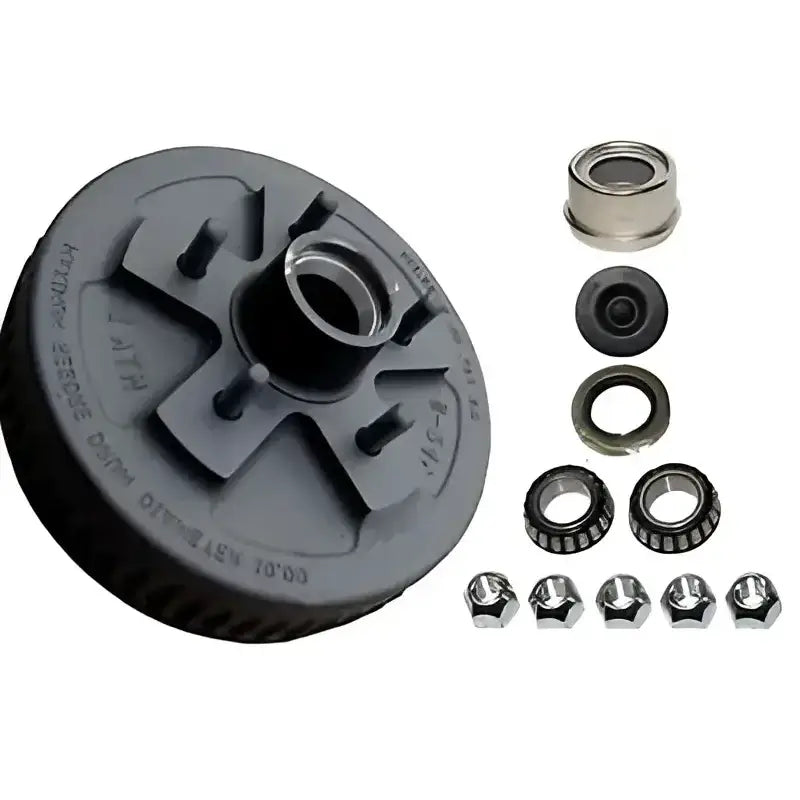 81001 Dexter Marine Hub Drum 10’ W/Bearings Seal Gr - Trailer Brake Assembly