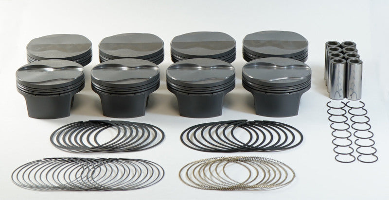 Mahle MS Piston Set GM LS 370ci 4.030in Bore 3.622stk 6.125in Rod 0.927 Pin 2cc 10.6 CR Set of 8 - 197719230
