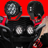 XK Glow Spot Beam Cube Offroad Round Work Light Kit 1pc 5in - XK067005