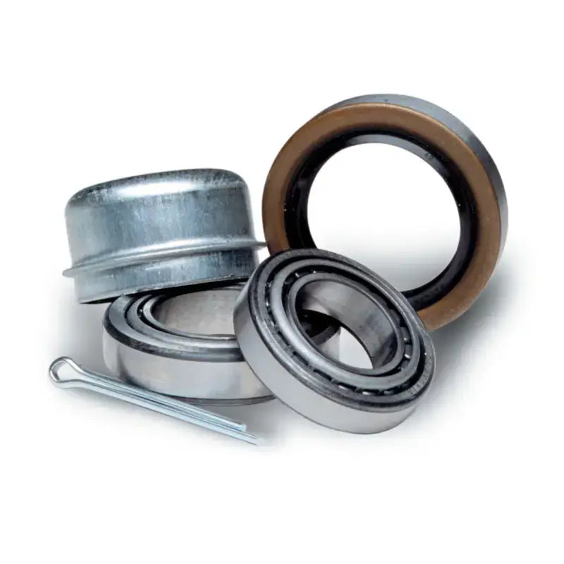 Automotive bearing and seal kit with Dexter Marine tapered bearings for smooth rides