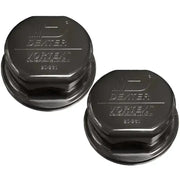 Two black Dexter Marine Vortex cap assembly replacements for Dexter Marine engines