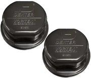 Two black Dexter Marine Vortex cap assembly replacements for Dexter Marine engines