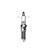 Spark plug with curved electrode for small engine from Champion Copper Plus 814-1