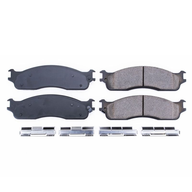 PowerStop 17-965 Power Stop 06-08 Dodge Ram 1500 Front Z17 Evolution Ceramic Brake Pads w/Hardware