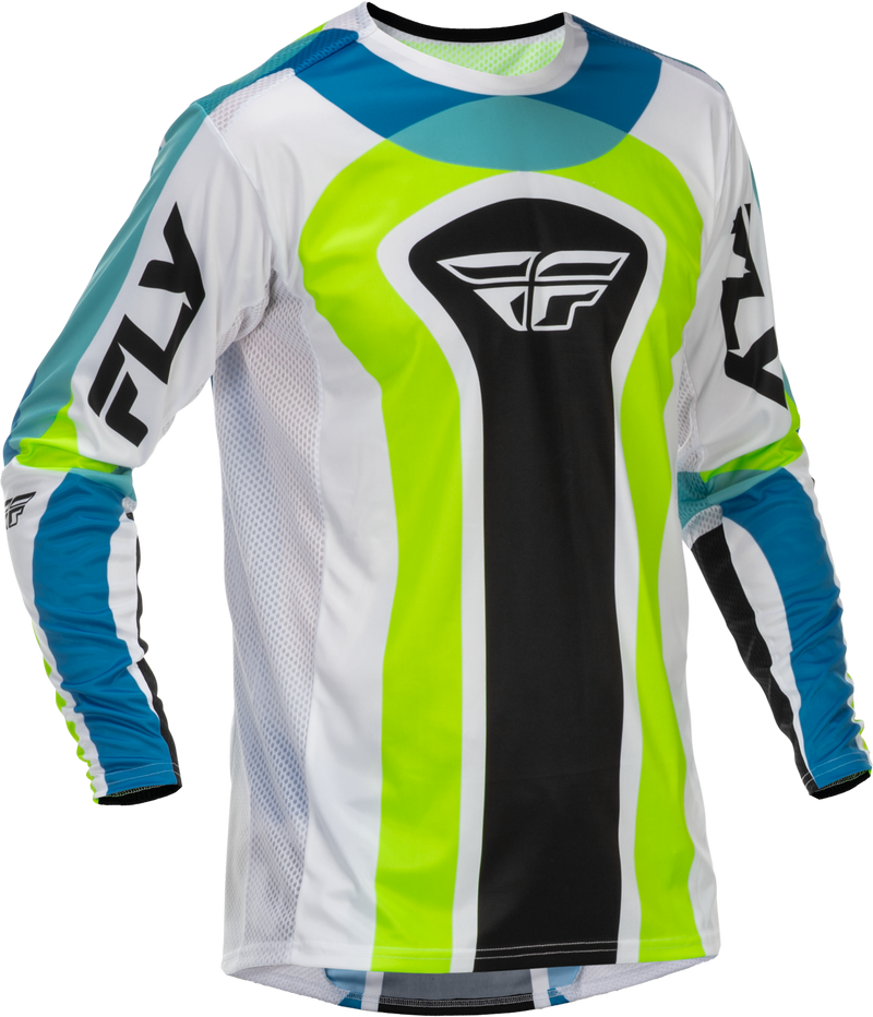 Lite Le Current Jersey White/Lime/Blue 2x