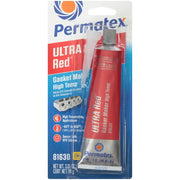 PERMATEX Ultra Red Rtv Silicone 3.5oz 12/Case