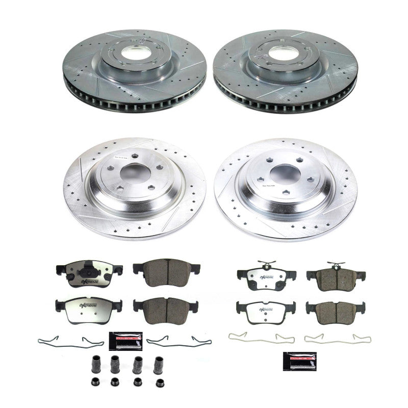 PowerStop K8644-36 Power Stop 21-22 Ford Bronco Sport Front & Rear Z36 Truck & Tow Brake Kit