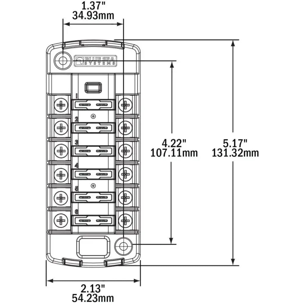 8171BSS Blue Sea Led Red 11/64In 12Vdc - Power Indicator Light