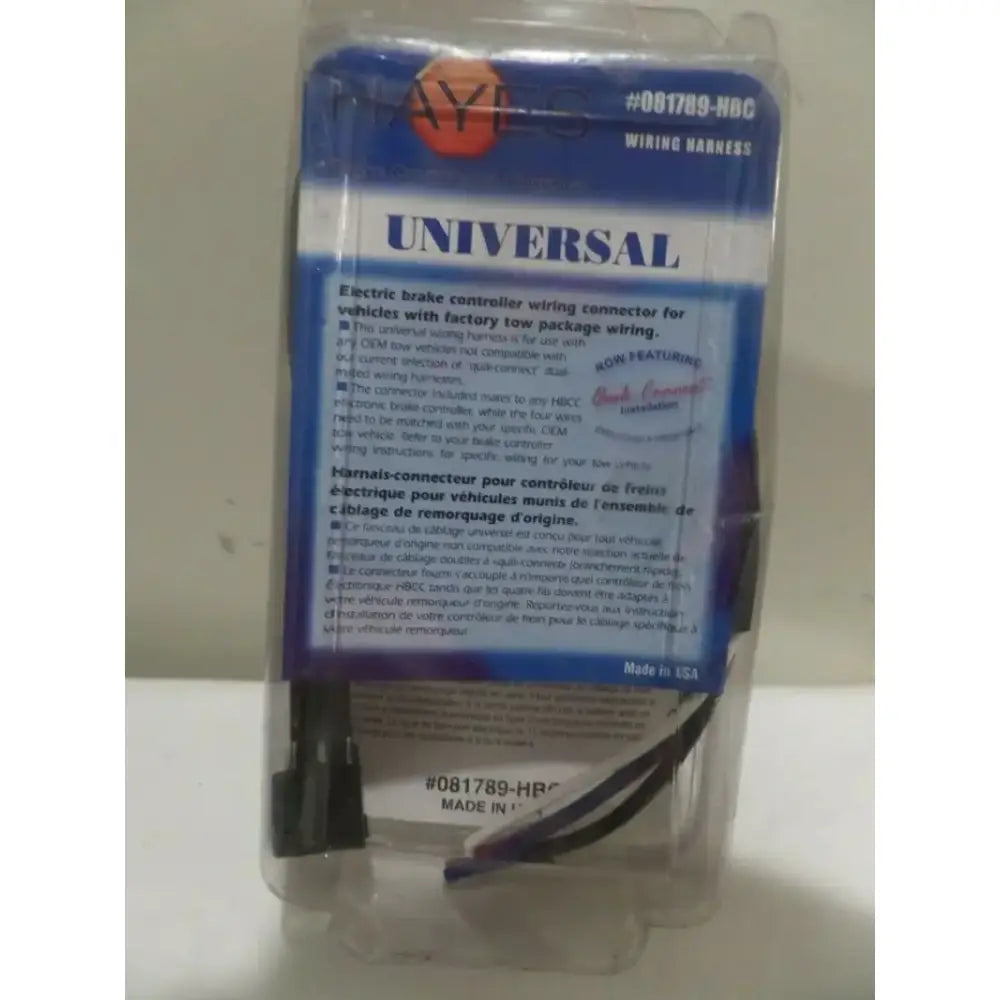 Universal electric brake controller wiring harness for 81789HBC Hayes Brake Universal four wire