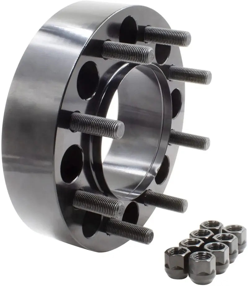 8180-8180HS-E Revolution Steel 8X180 2.0 124.10 M14 wheel adapter with studs and nuts, high-quality steel construction by [Brand Name] for enhanced vehicle performance and durability.
