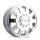 Mayhem 8181-22820P Mayhem 8181 Challenger Dually 22x8.25 / 10x225 BP / 169mm Offset / 170.1mm Hub Polished Wheel