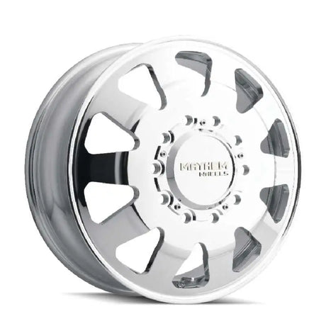 Mayhem 8181-22820P Mayhem 8181 Challenger Dually 22x8.25 / 10x225 BP / 169mm Offset / 170.1mm Hub Polished Wheel