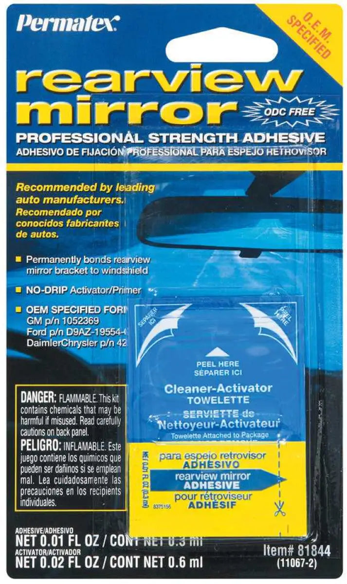 81844 Interior Rear View Mirror Adhesive