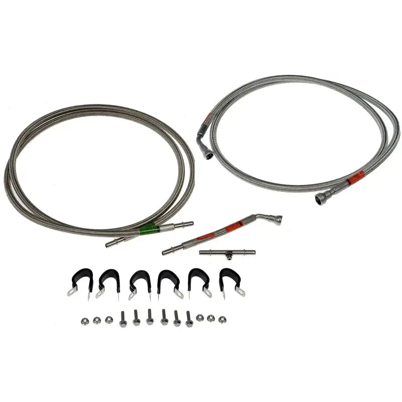 Braided stainless steel fuel line kit for Dorman braided fuel line appliance