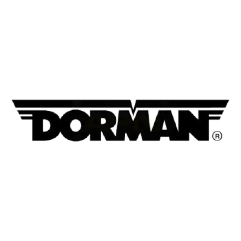 Dorman automotive parts logo on stainless steel flexible fuel line for durability