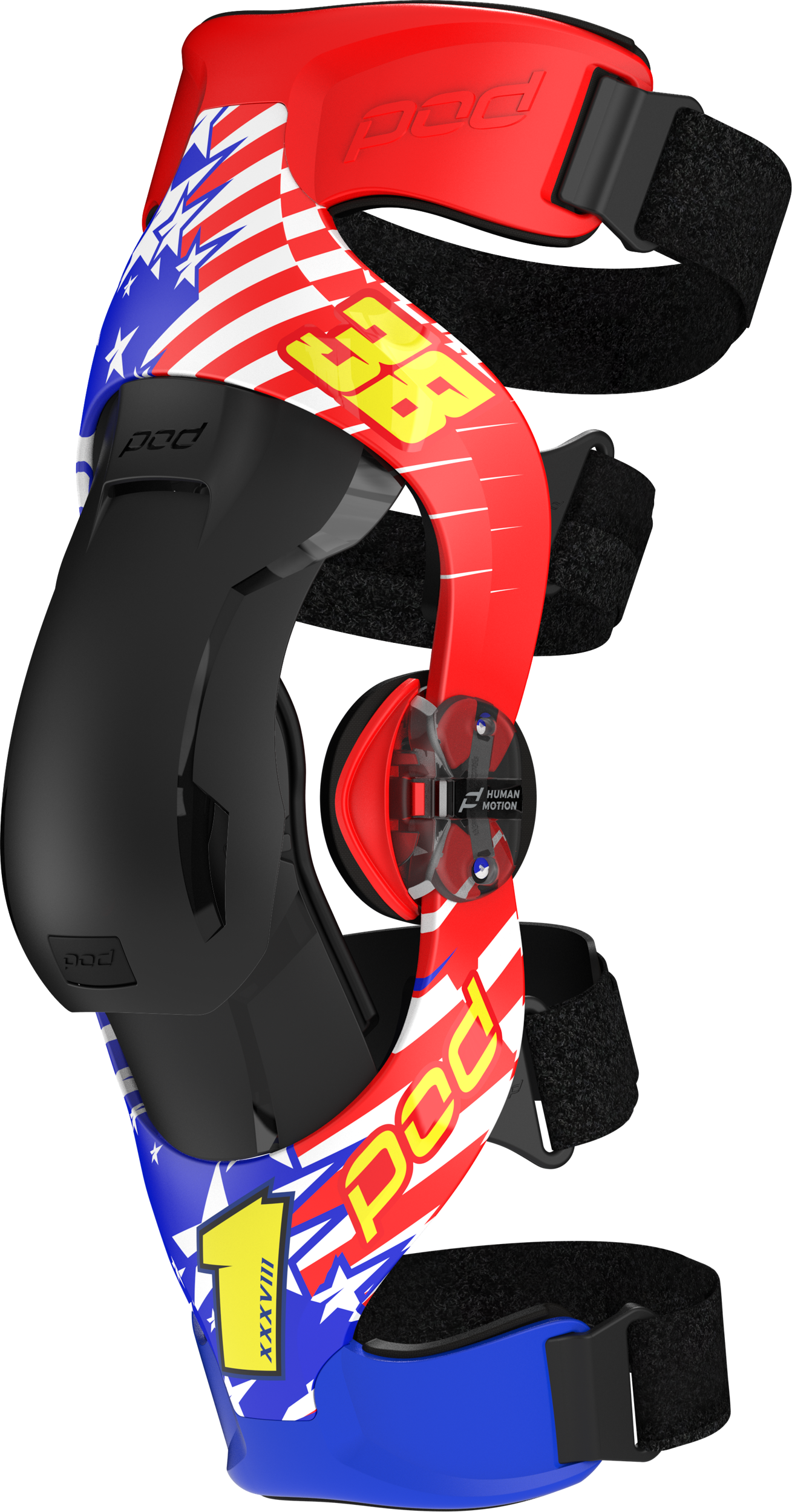 POD K4 V2.0 LE Knee Brace Guards/Braces K4027-Dble2-XS/SM - XS 2.0 PR Danger Boy