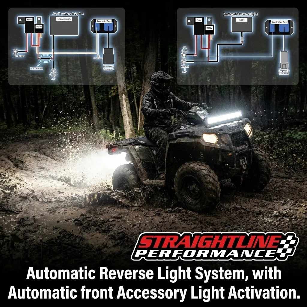 Straightline Reverse Light Kits Premium with Lights Electrical 287-119 - Smart Wire Kit Single Aux Kit