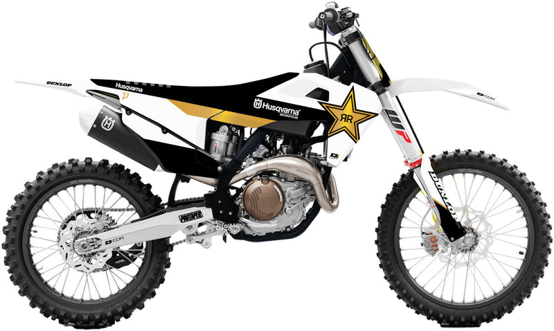 20-70-404 D-Cor Complet Kit Rockstar Husq Tc/Fc 125-450 Wht Bg