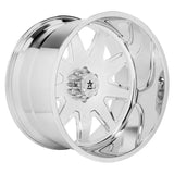 Chrome 24x14 star-spoke wheel rim in 81QF Saharan FGD 6x135