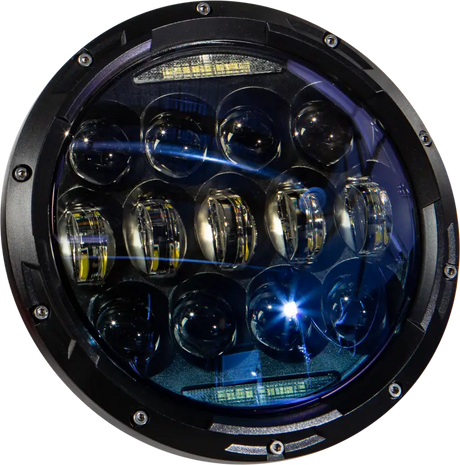 820-0361 Led Headlight 7’’ 130w White Angel Eyes - LED