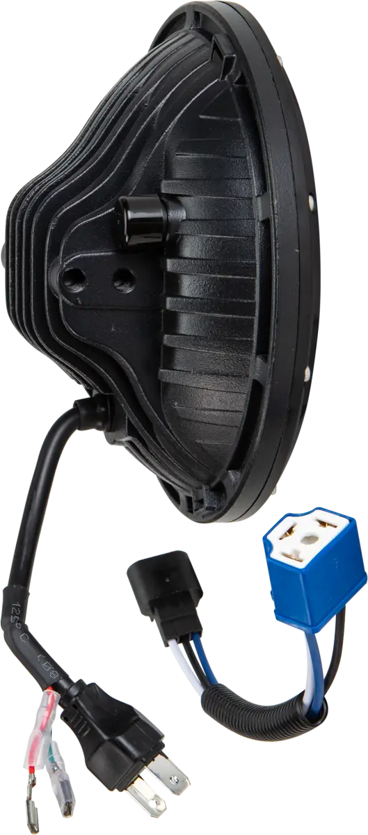 820-0361 Led Headlight 7’’ 130w White Angel Eyes - LED